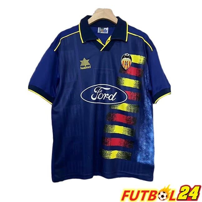 Camisetas De Futbol Valencia CF Retro Segunda Azul 1996-1997