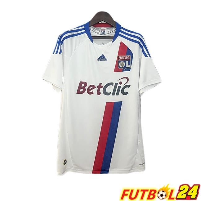 Camisetas De Futbol lyon OL Retro Primera Blanco 2010-2011