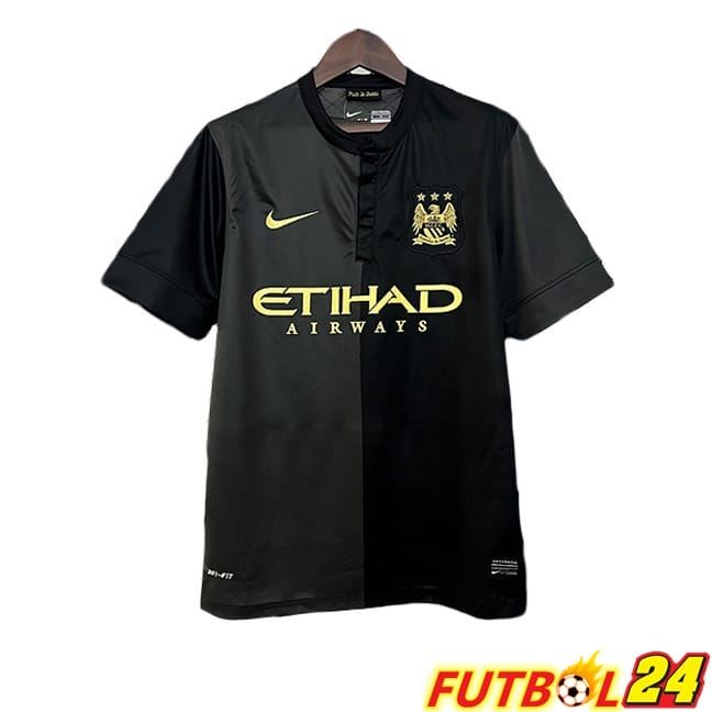Camisetas De Futbol Manchester City Retro Segunda Negro 2013-2014