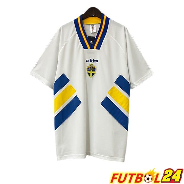 Camisetas De Futbol Suecia Retro Segunda Blanco 1994