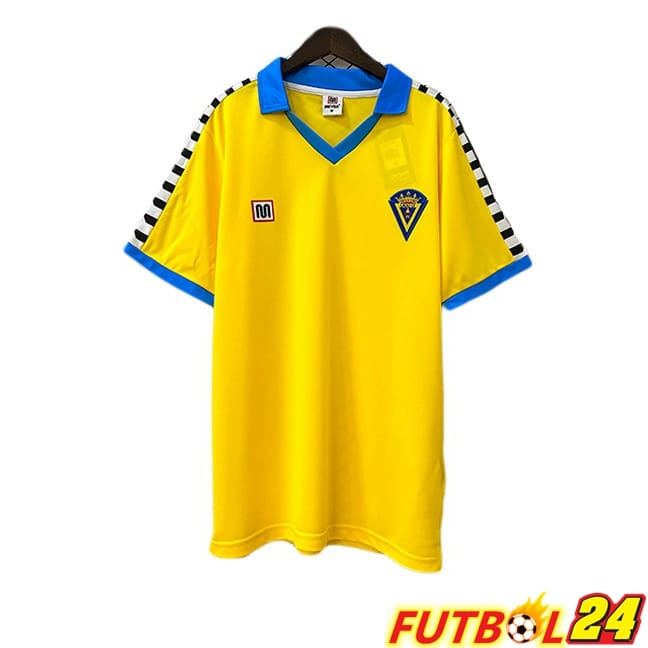 Camisetas De Futbol Cadiz CF Retro Primera Amarillo 1983-1984
