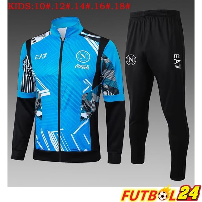 Chandal Futbol - Chaqueta SSC Napoli Ninos Azul 2025/2026