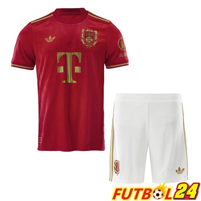Camisetas De Futbol Bayern Munich Ninos Edición 125 Aniversario Rojo 2025/2026