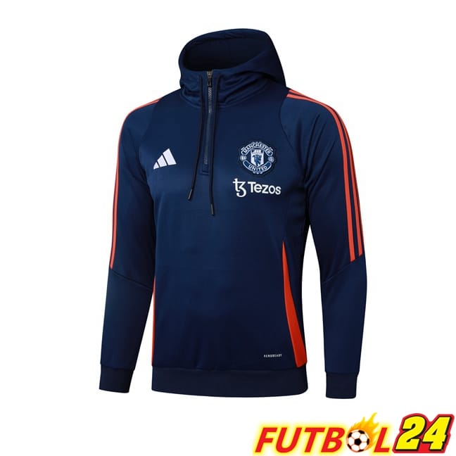 Sudadera Con Capucha Manchester United Azul Real 2025/2026