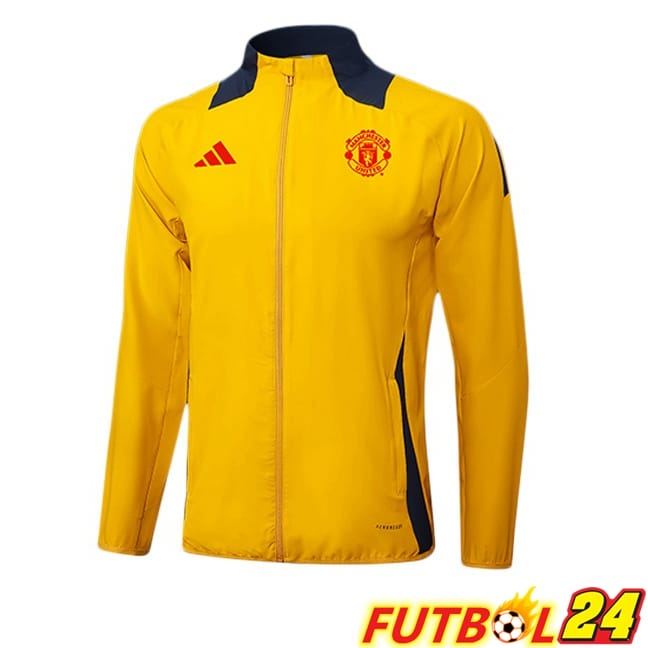 Chaquetas Futbol Manchester United Amarillo 2025/2026