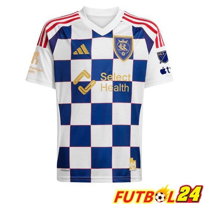 Camisetas De Futbol Real Salt Lake Segunda Azul Blanco 2025/2026