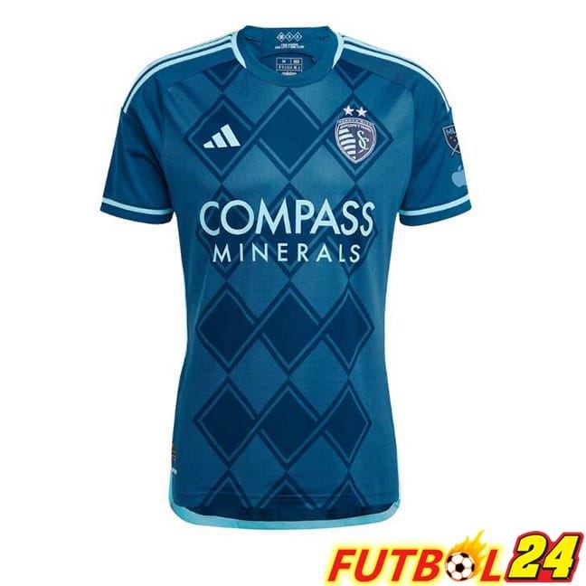 Camisetas De Futbol Sporting Kansas Segunda Azul 2025/2026