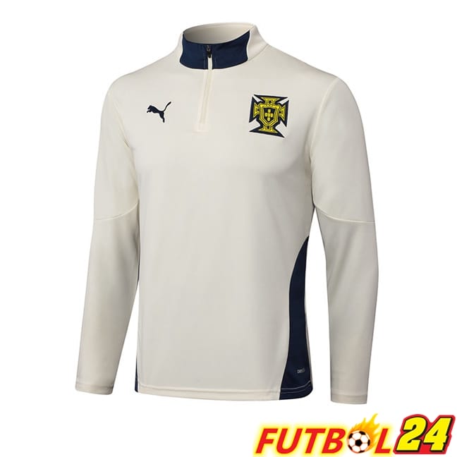 Sudadera De Entrenamiento Portugal Blanco 2025/2026