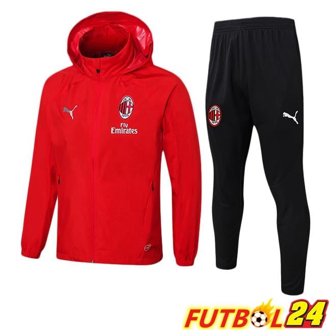 Chandal Futbol - Rompevientos AC Milan Rojo 2025/2026