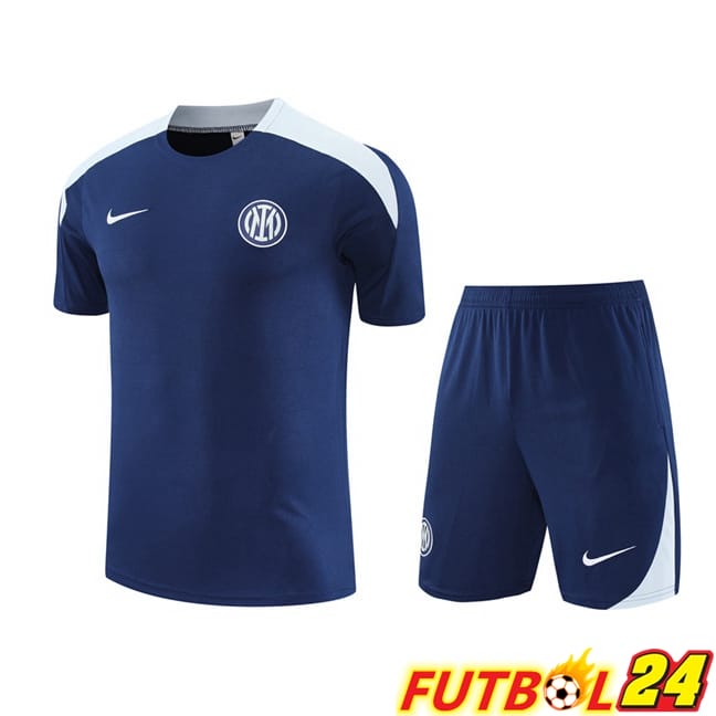 Camiseta Entrenamiento Inter Milan + Cortos Azul Real 2025/2026