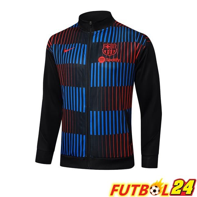Chaquetas Futbol FC Barcelona Azul Negro Rojo 2025/2026