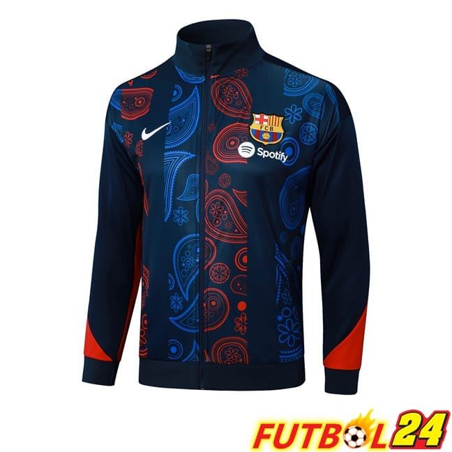 Chaquetas Futbol FC Barcelona Azul Negro Rojo 2025/2026