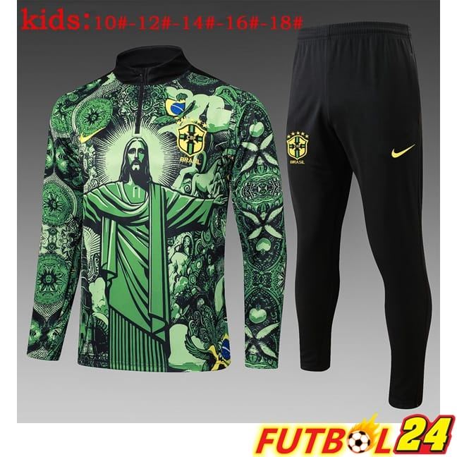 Chandal Equipos De Futbol Brasil Ninos Verde 2025/2026