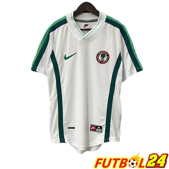 Camisetas De Futbol Nigeria Retro Segunda Blanco 1998