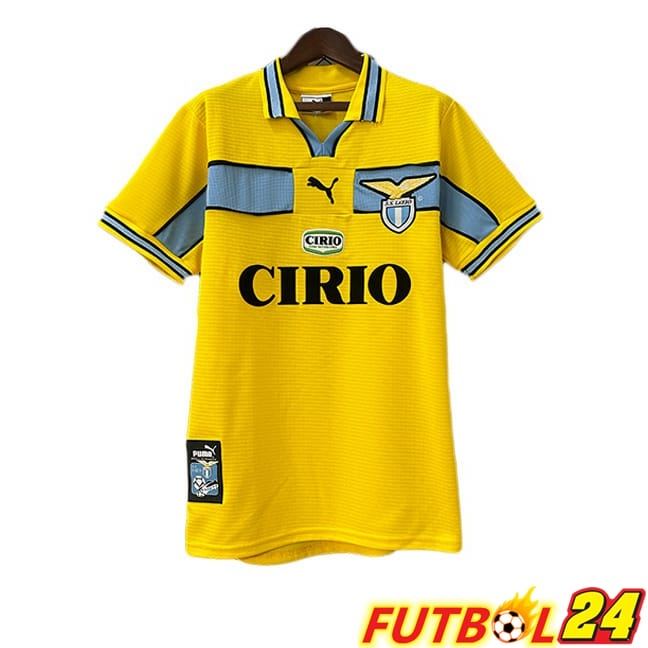 Camisetas De Futbol SS Lazio Retro Segunda Amarillo 1998-1999