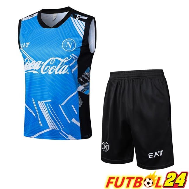 Chalecos De Futbol SSC Napoli + Cortos Azul 2025/2026