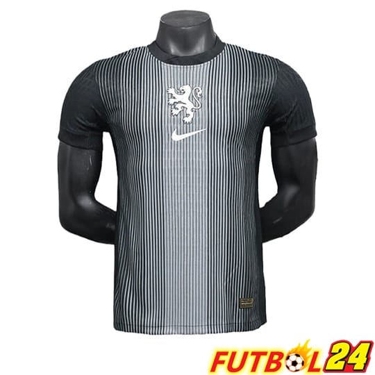 Camiseta Nacional Países Bajos Portero Negro 2025/2026