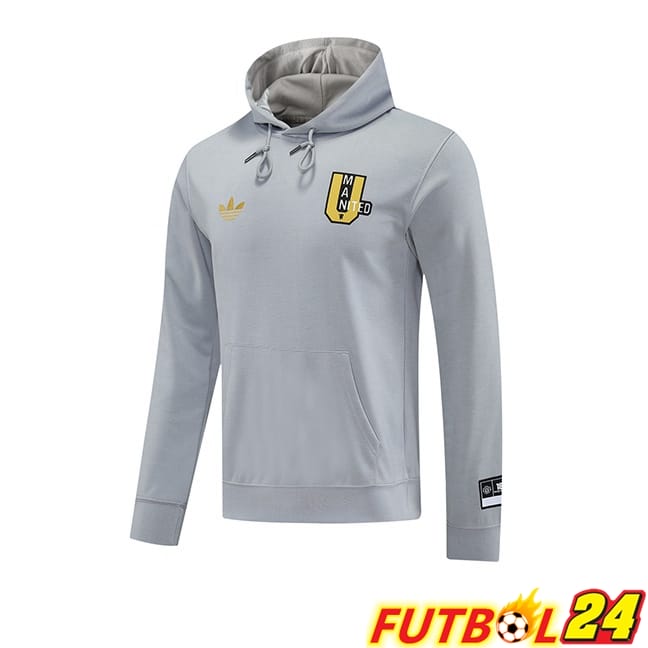Sudadera Con Capucha Manchester United Gris 2025/2026