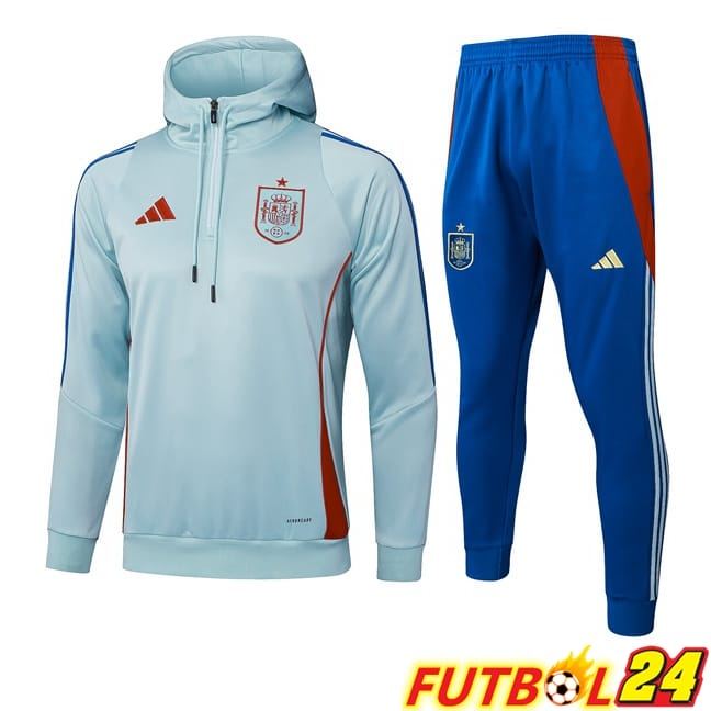 Chandal Futbol - Sudadera Con Capucha España Verde 2025/2026