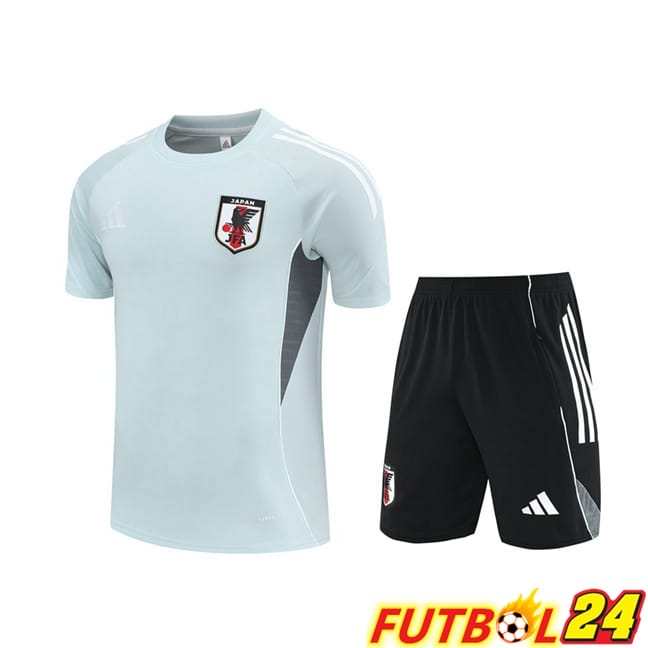Camiseta Entrenamiento Japon + Cortos Gris 2025/2026