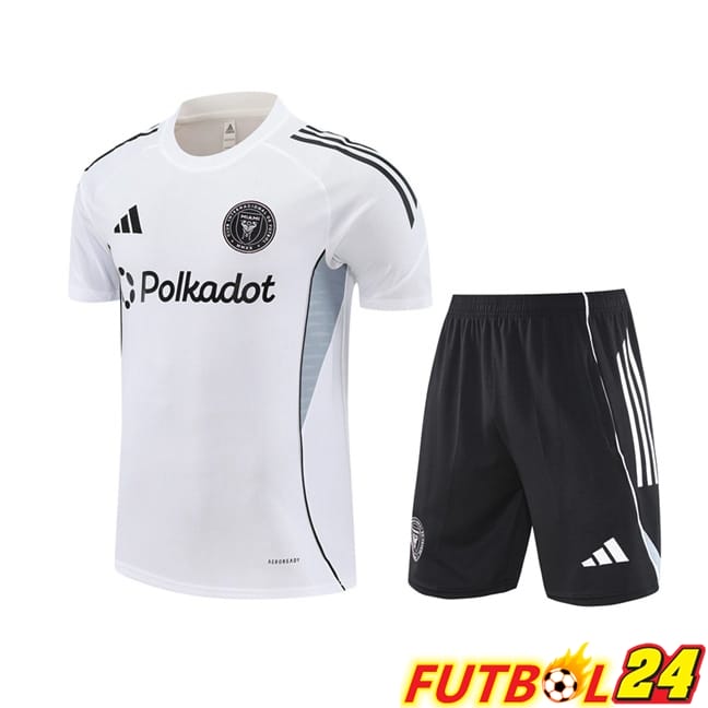 Camiseta Entrenamiento Inter Miami CF + Cortos Blanco 2025/2026