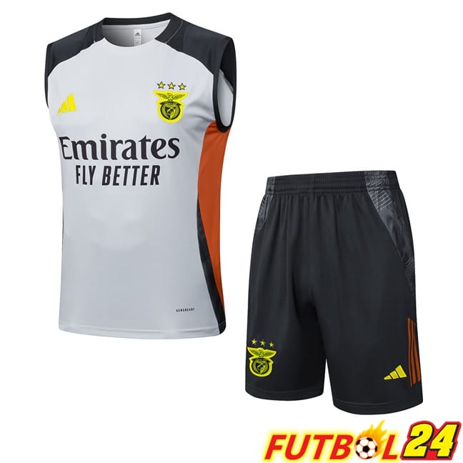 Chalecos De Futbol S.L Benfica + Cortos Gris 2025/2026