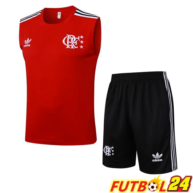 Chalecos De Futbol Flamengo + Cortos Rojo 2025/2026