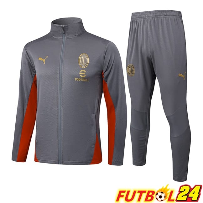 Chandal Equipos De Futbol - Chaqueta AC Milan Gris 2025/2026