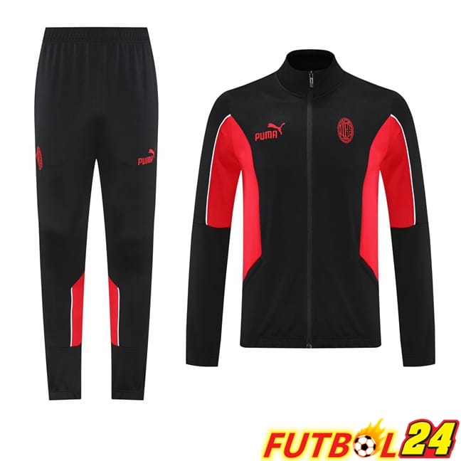 Chandal Equipos De Futbol - Chaqueta AC Milan Negro 2025/2026