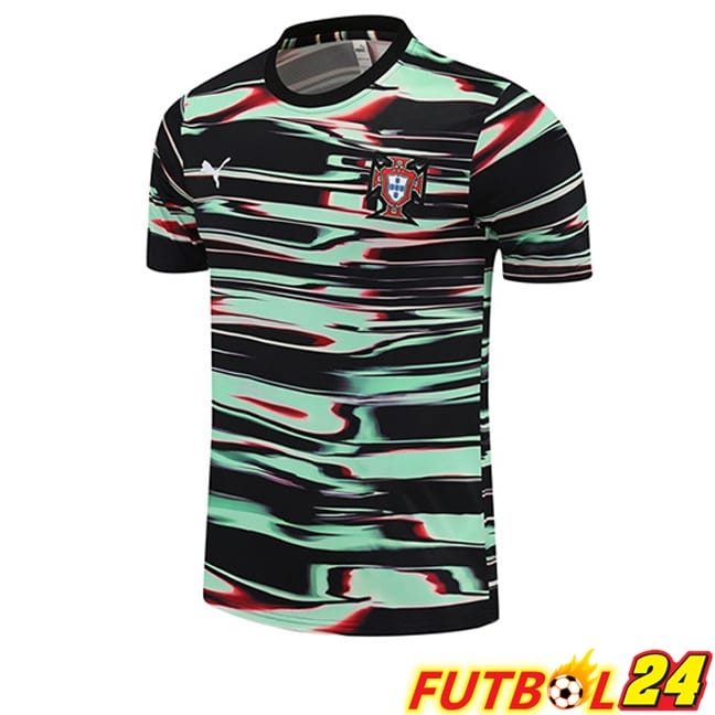 Camiseta Entrenamiento Portugal Negro Verde 2025/2026