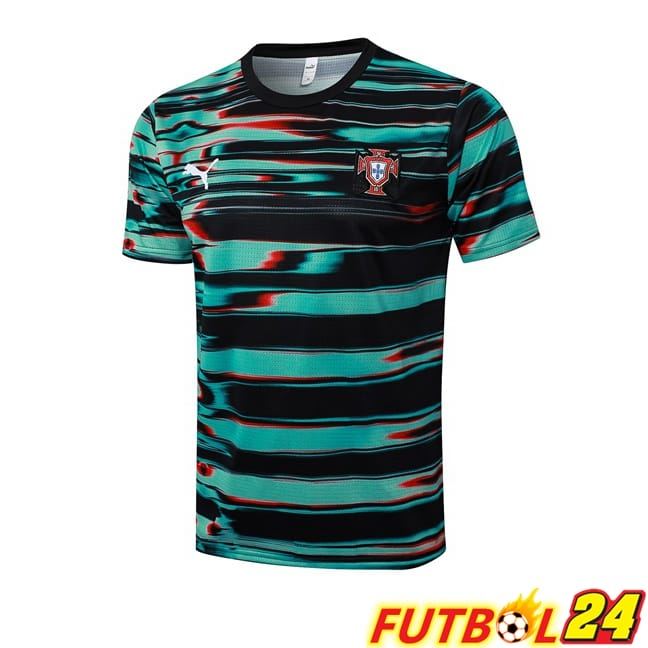 Camiseta Entrenamiento Portugal Negro Verde 2025/2026