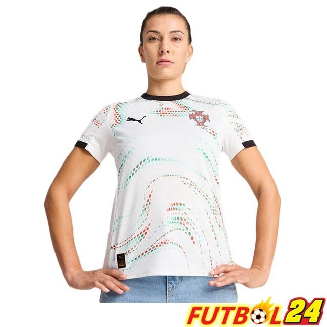 Camiseta Nacional Portugal Mujer Segunda Blanco 2025/2026