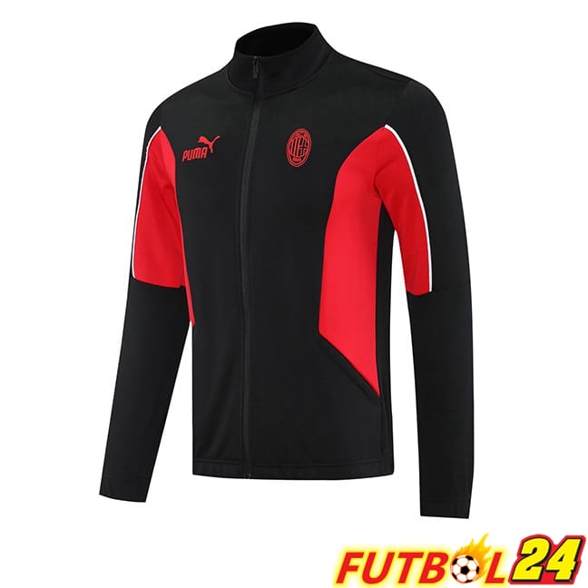 Chaquetas Futbol AC Milan Negro 2025/2026