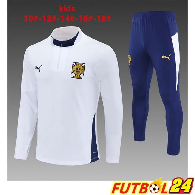 Chandal Equipos De Futbol Portugal Ninos Blanco 2025/2026