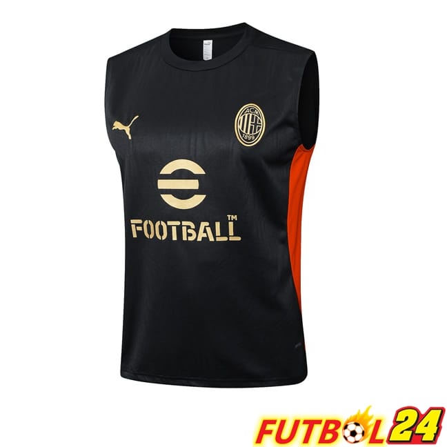 Chalecos De Futbol AC Milan Negro 2025/2026