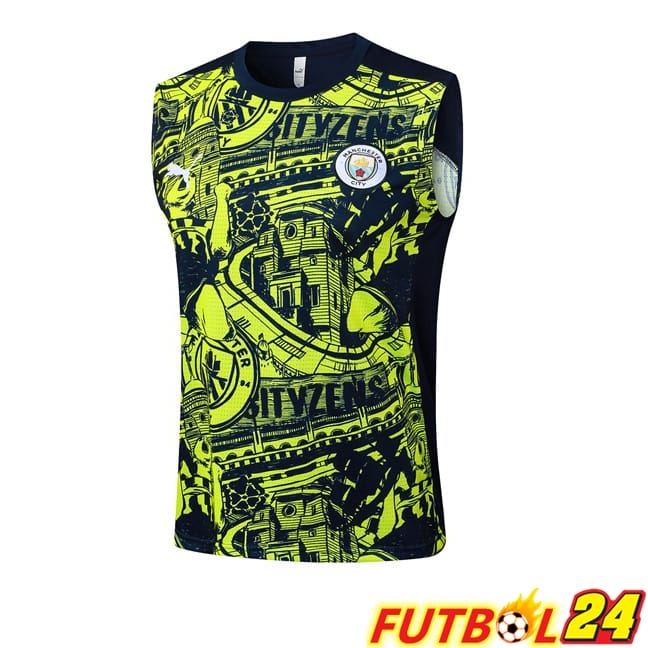 Chalecos De Futbol Manchester City Azul Real Verde 2025/2029