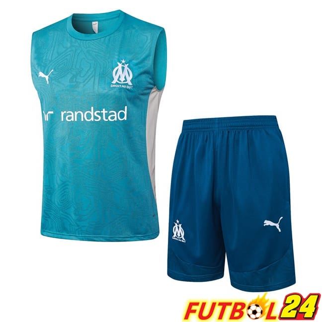 Chalecos De Futbol Marsella OM + Cortos Azul 2025/2026