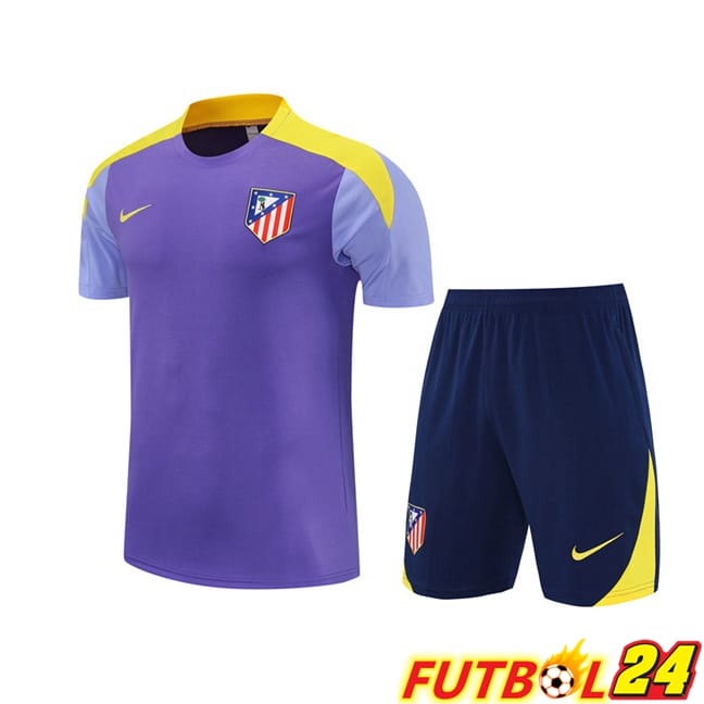 Camiseta Entrenamiento Atletico Madrid + Cortos Púrpura 2025/2026