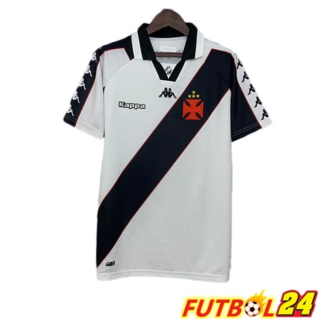 Camisetas De Futbol CR Vasco da Gama Retro Segunda Negro Blanco 1997