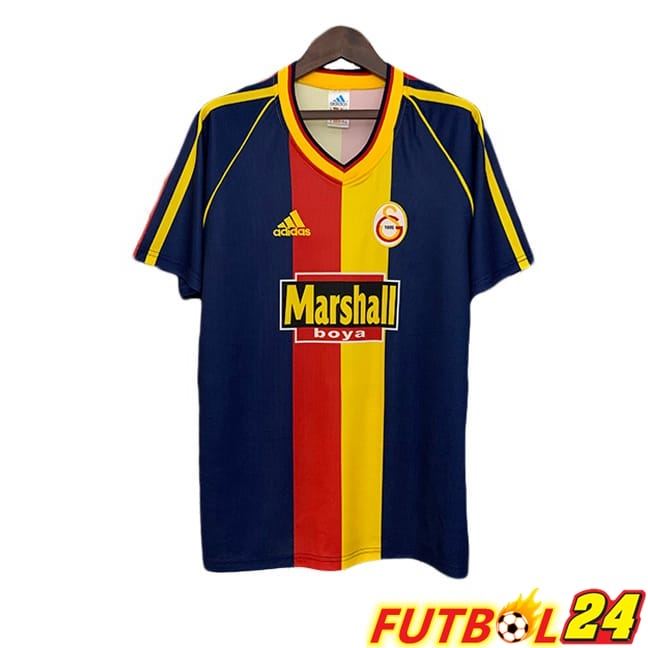 Camisetas De Futbol Galatasaray SK Retro Tercera Azul Real Amarillo 1998-1999
