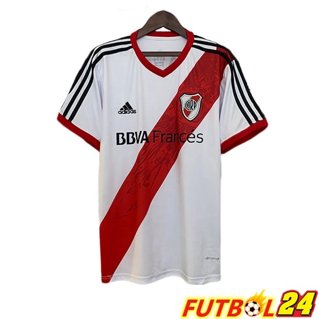 Camisetas De Futbol River Plate Retro Primera Blanco Rojo 2013-2014