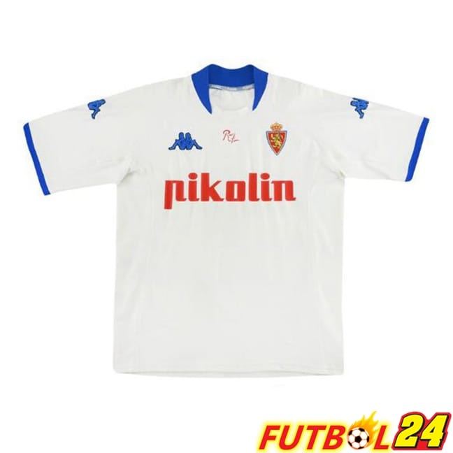 Camisetas De Futbol Real Zaragoza Retro Primera Blanco 2001-2002