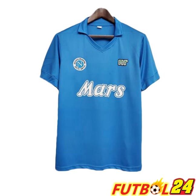 Camisetas De Futbol SSC Napoli Retro Primera Azul 1989-1990