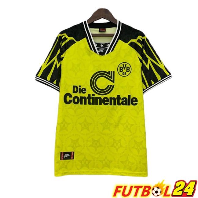 Camisetas De Futbol Dortmund BVB Retro Primera Amarillo 1994-1995