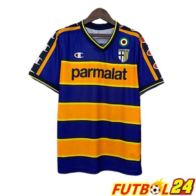Camisetas De Futbol Parma Calcio Retro Primera Amarillo Azul 2002-2003