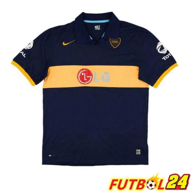Camisetas De Futbol Boca Juniors Retro Primera Azul Real Amarillo 2009-2010