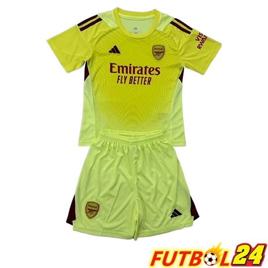 Camisetas De Futbol Arsenal Ninos Portero Amarillo 2025/2026