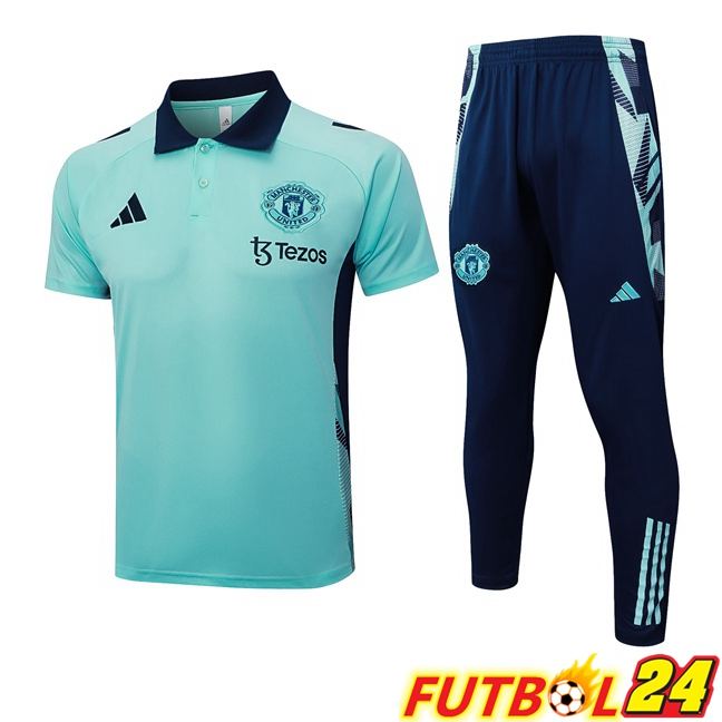 Camiseta Polo Manchester United + Pantalones Verde 2025/2026