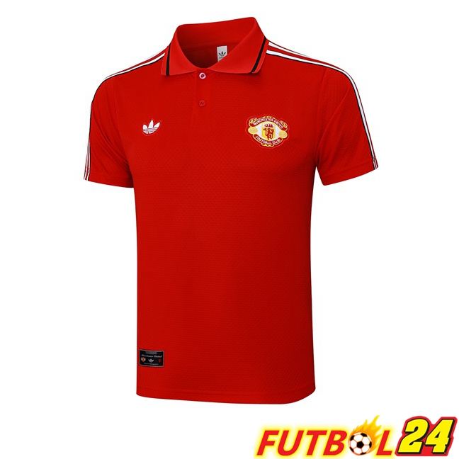 Camiseta Polo Manchester United Rojo 2025/2026