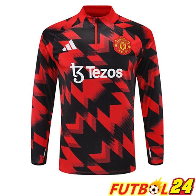 Sudadera De Entrenamiento Manchester United Rojo Negro 2025/2026
